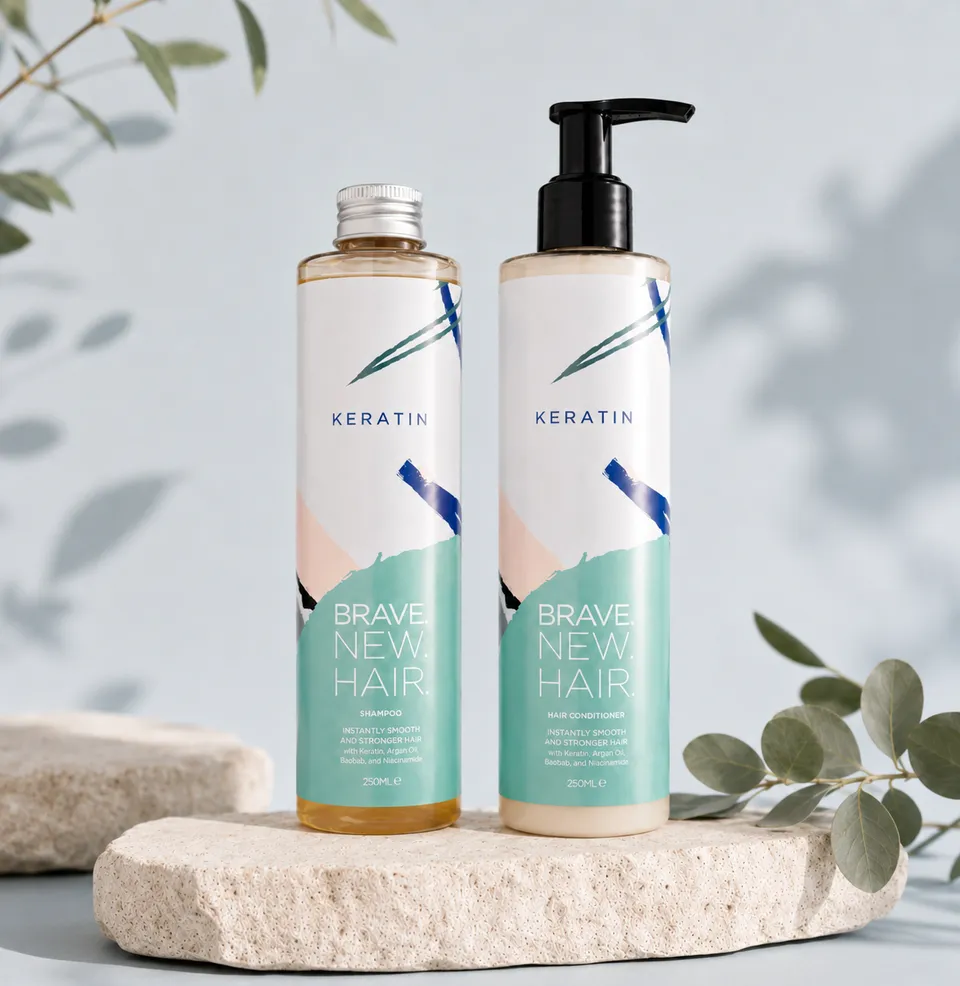 Brave New Hair Keratin coffret shampoing + soin 2x250ml
