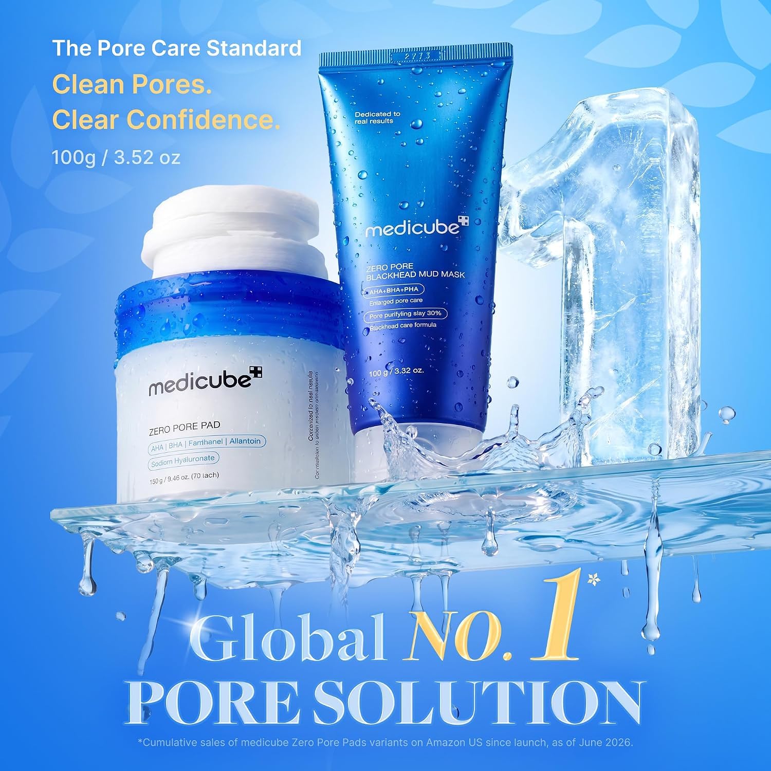 MEDICUBE Zero Pore Masque Argile Points Noirs Pores 100ml Sébum