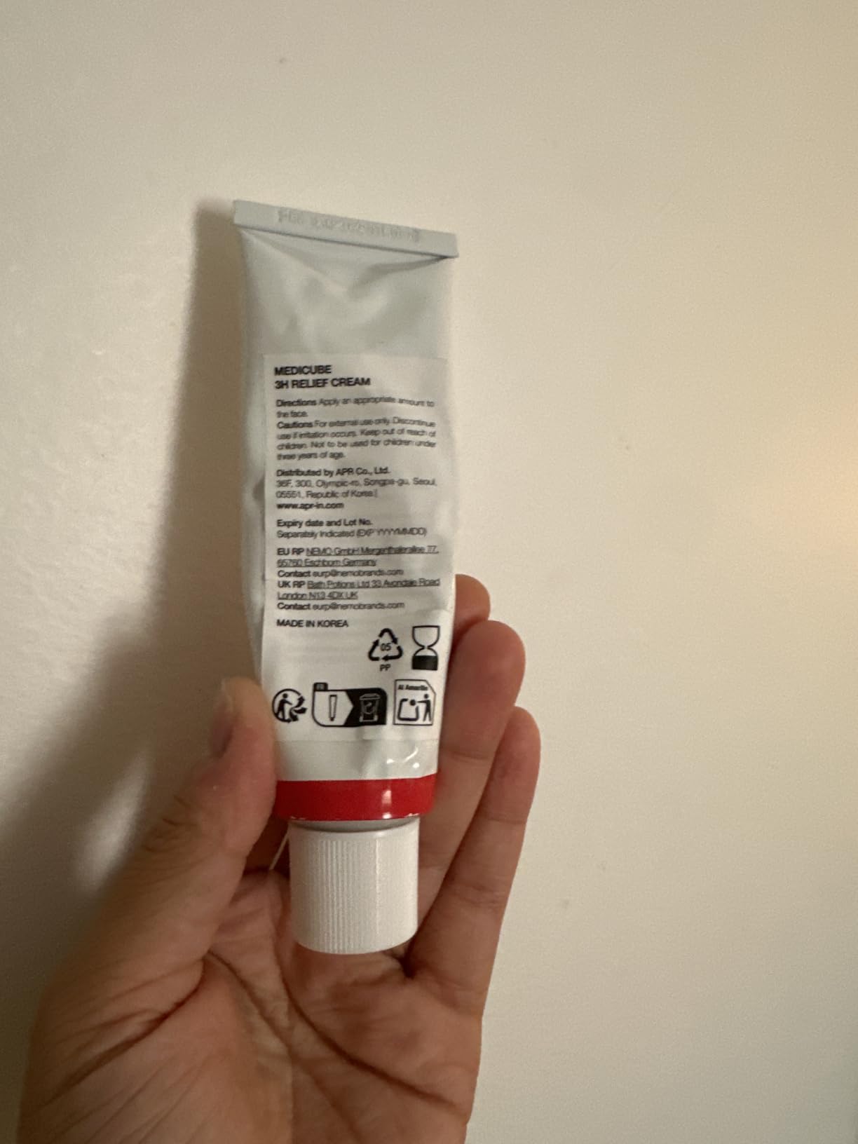 Medicube Super Cica 3H Daily Relief crème visage apaisante céramide