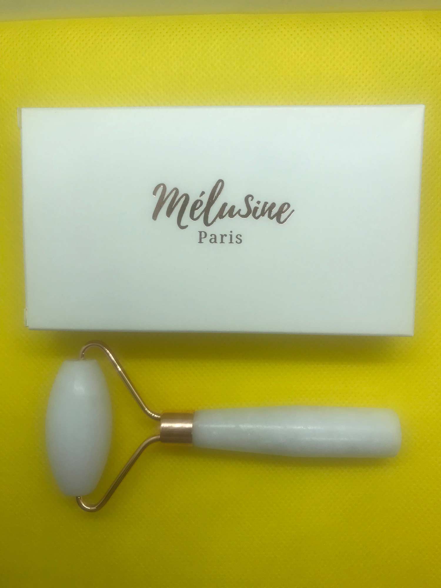Mélusine Accessoires roller quartz blanc visage massage