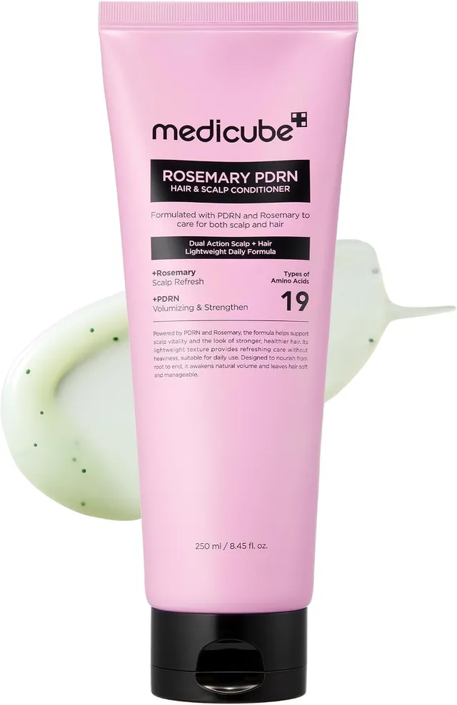 Medicube PDRN Pink Rosemary après-shampoing 250 ml épaississant