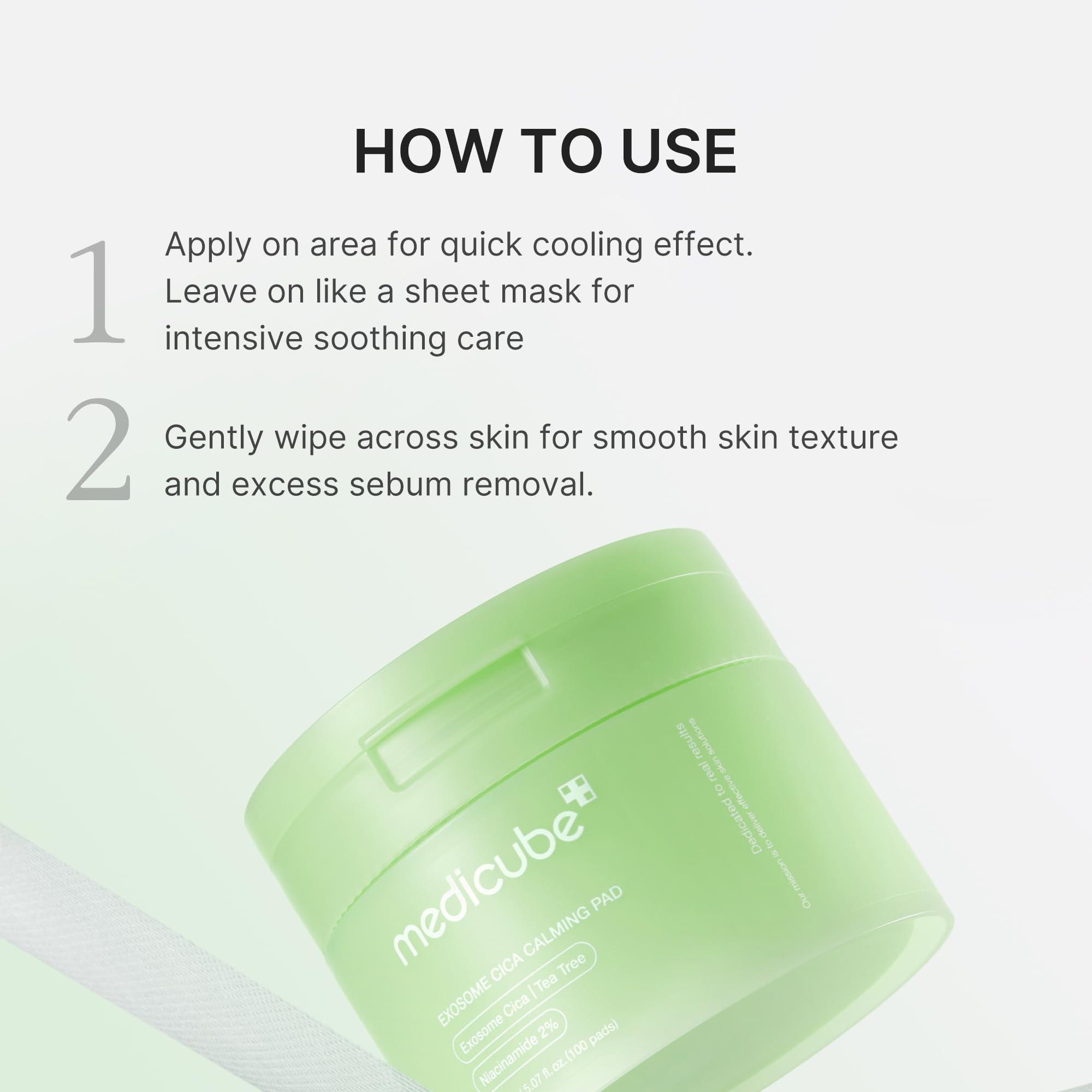 Medicube Super Cica pads toniques tea tree x100 apaisant