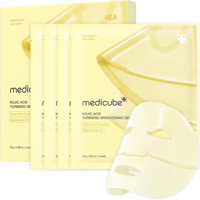 Medicube Kojic Acid masque gel jelly curcuma 4 pcs sans parfum