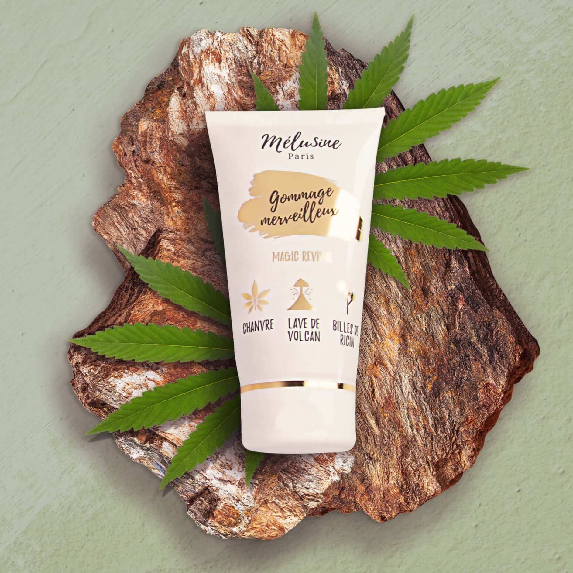 Mélusine Soin visage gommage scrub visage chanvre 50 mL