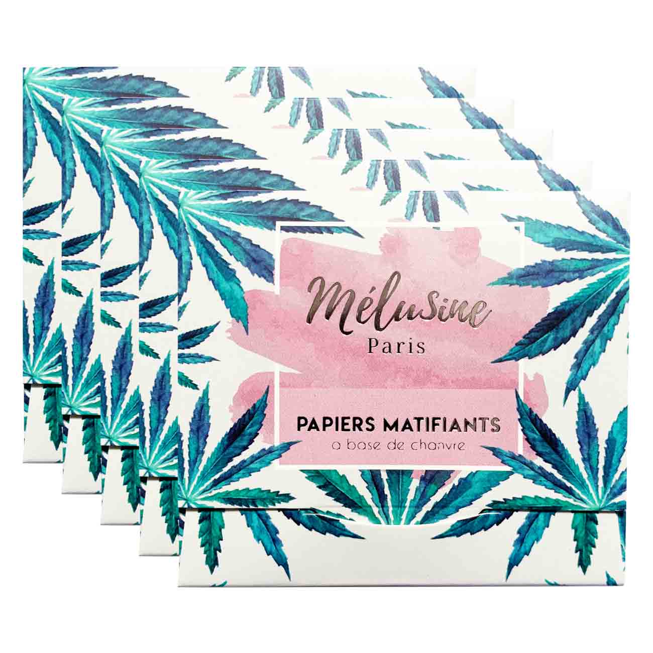 Mélusine Maquillage Lot 5 Papiers Matifiant chanvre teint mat