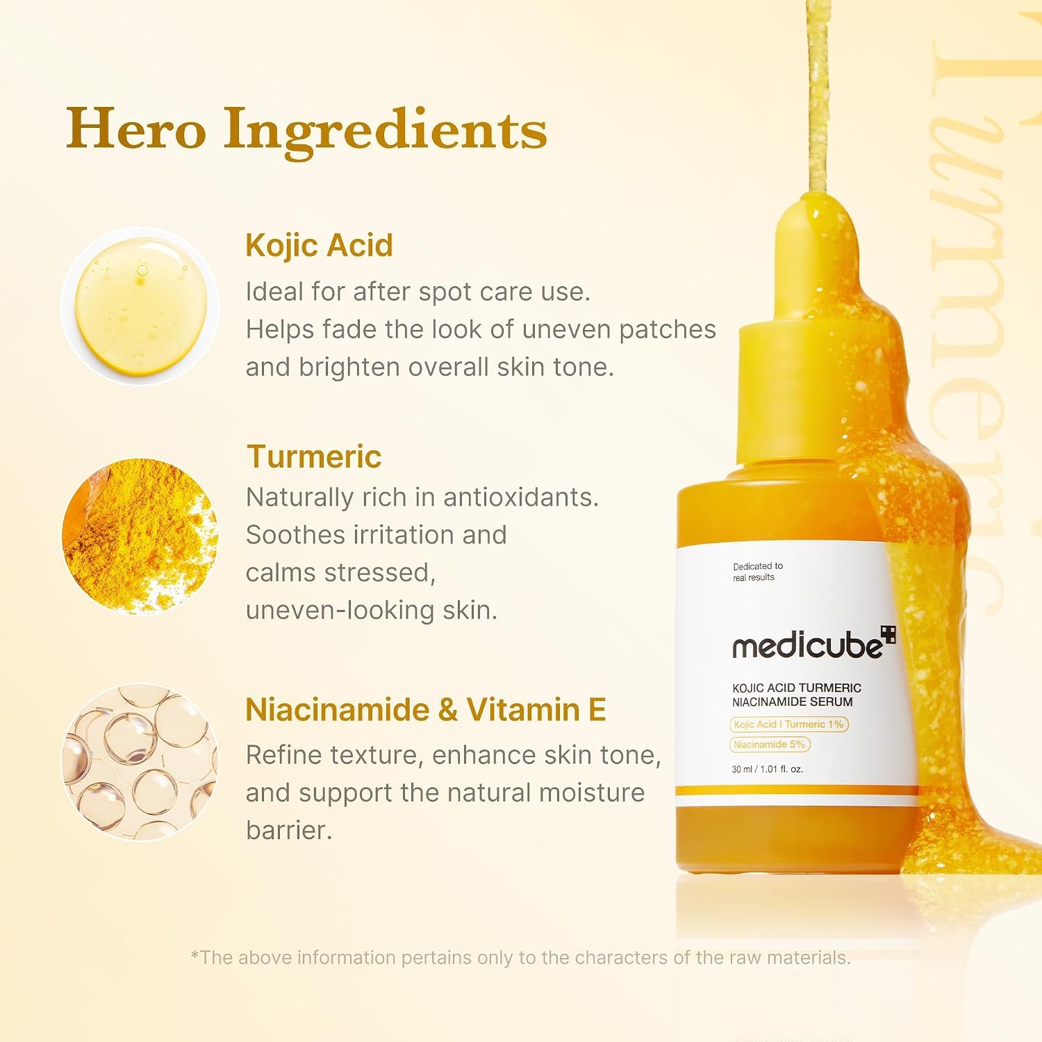 Medicube Kojic Acid Sérum Capsules Éclat Curcuma