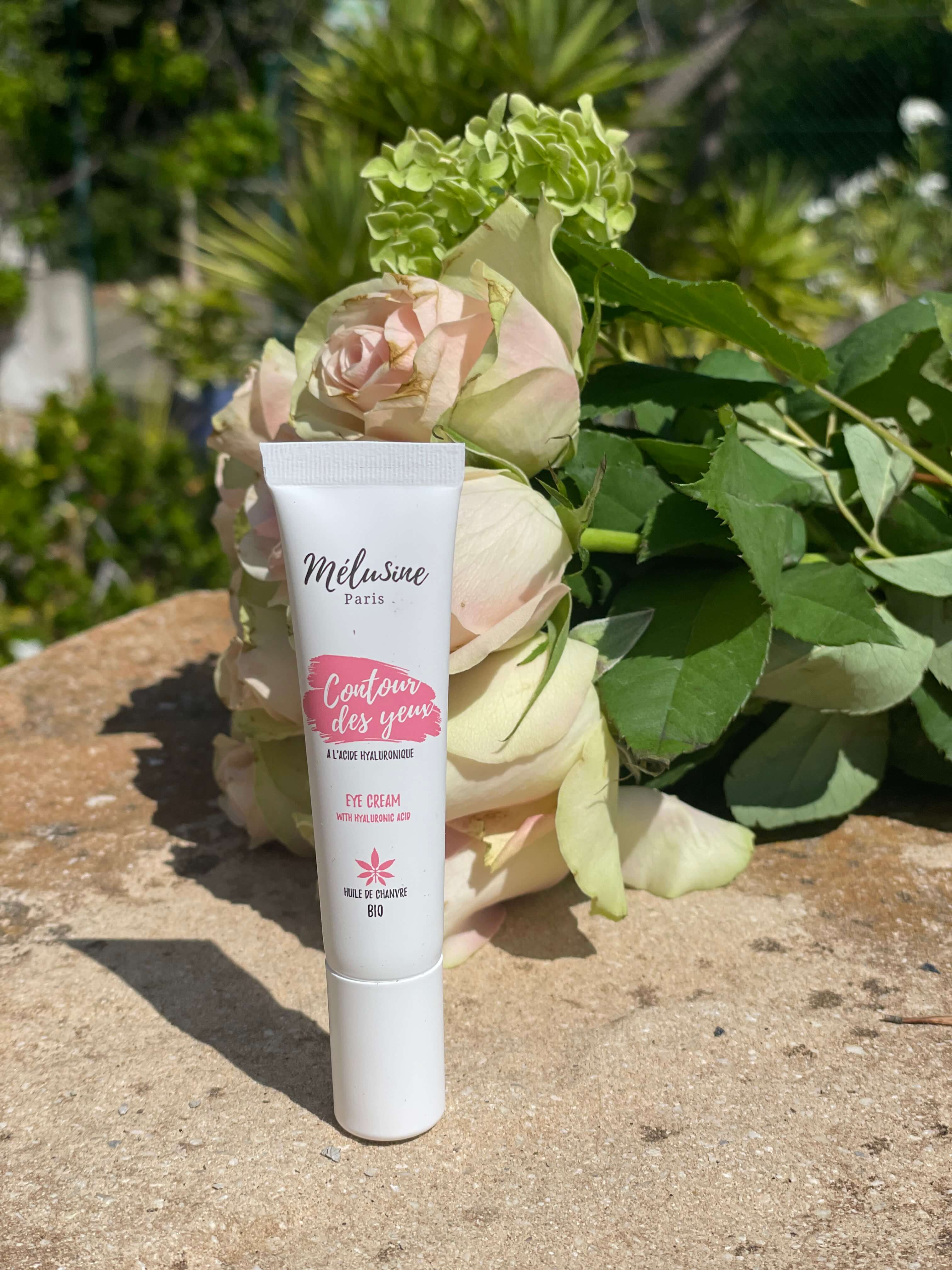 Mélusine Soin visage crème contour des yeux chanvre