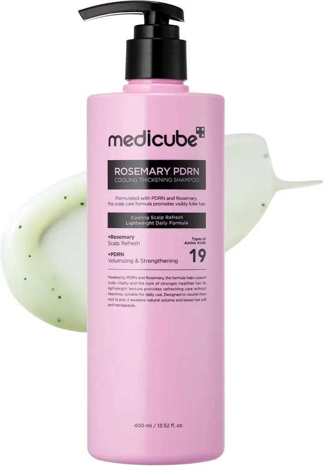Medicube PDRN Pink shampooing romarin PDRN 400 ml force