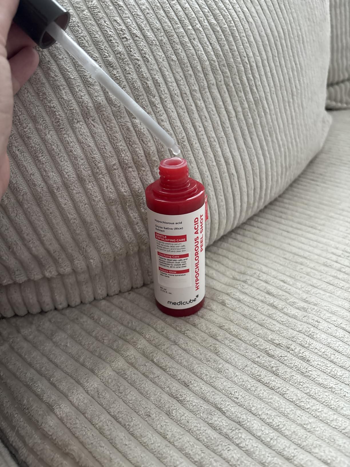 Medicube Red peel shot acide hypochloreux exfoliant
