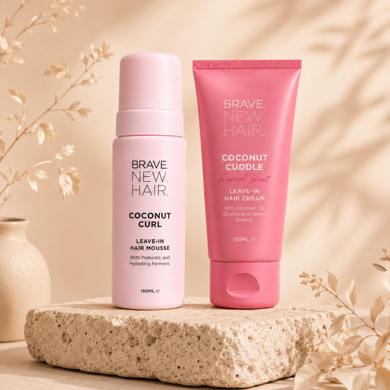 Brave New Hair Curls coffret crème + mousse boucles