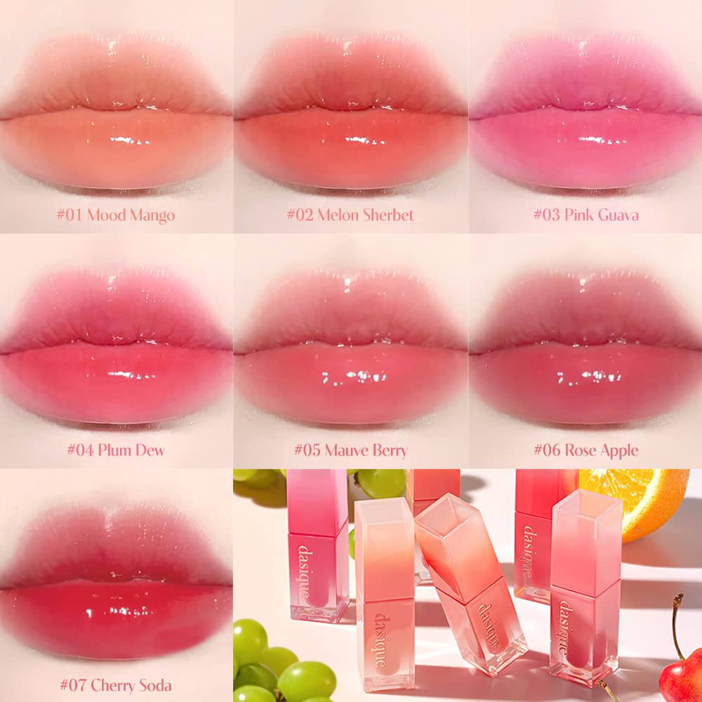 Dasique Lip Juicy Dewy teinte lèvres 07 Cherry Soda brillant vegan