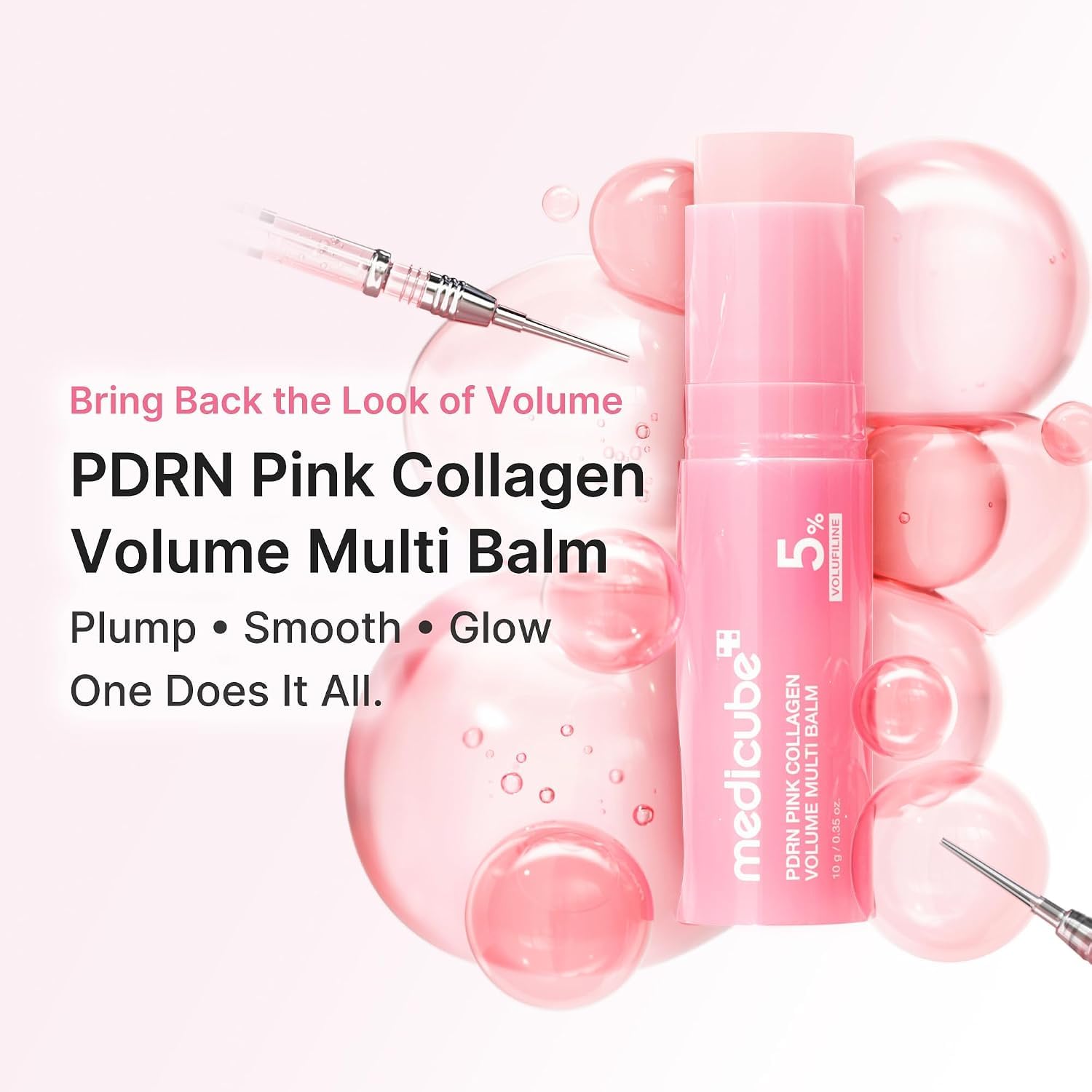 Medicube PDRN Pink Stick Baume Volume Collagène Visage