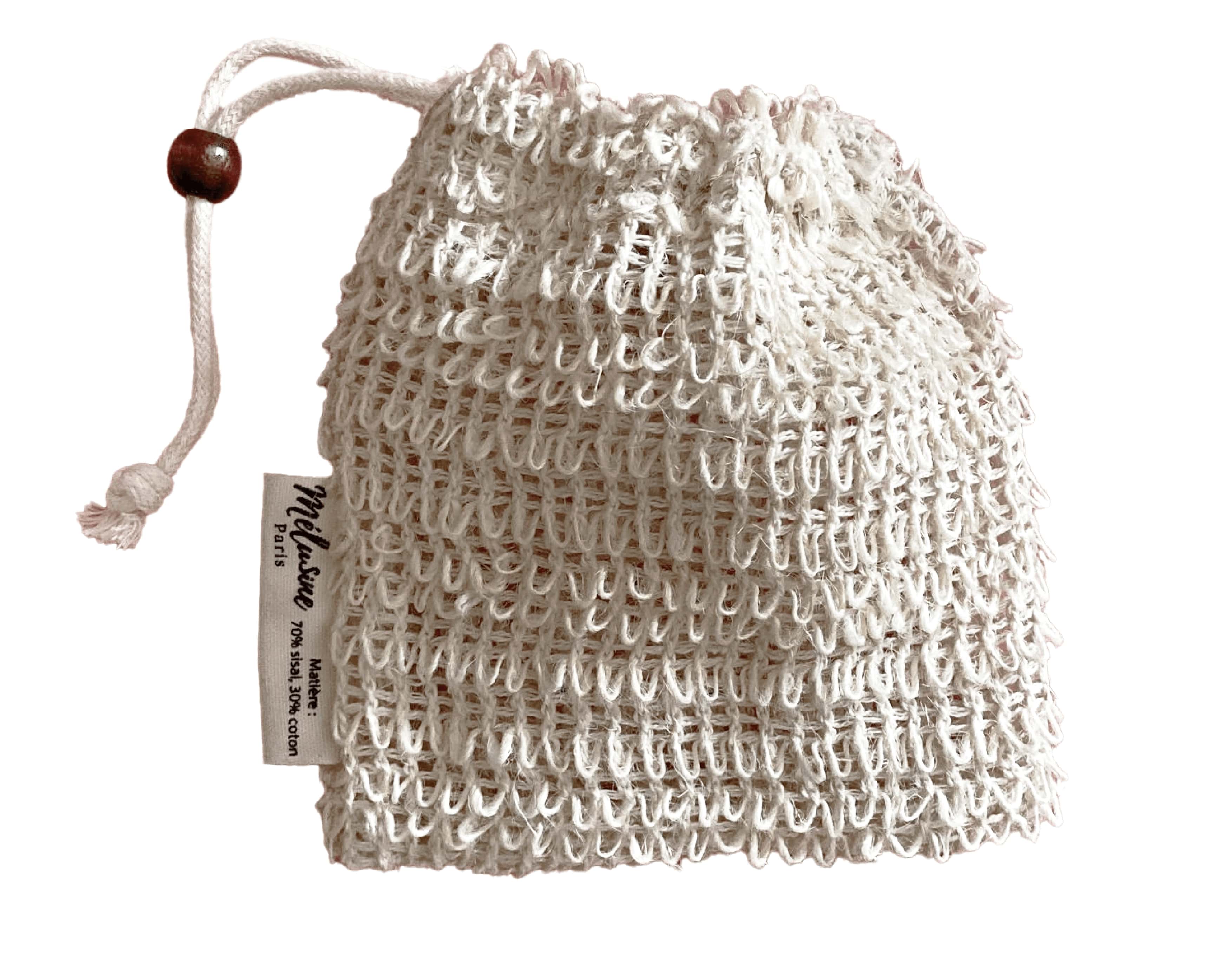 Mélusine Accessoires Pochette à savon coton sisal zéro déchet