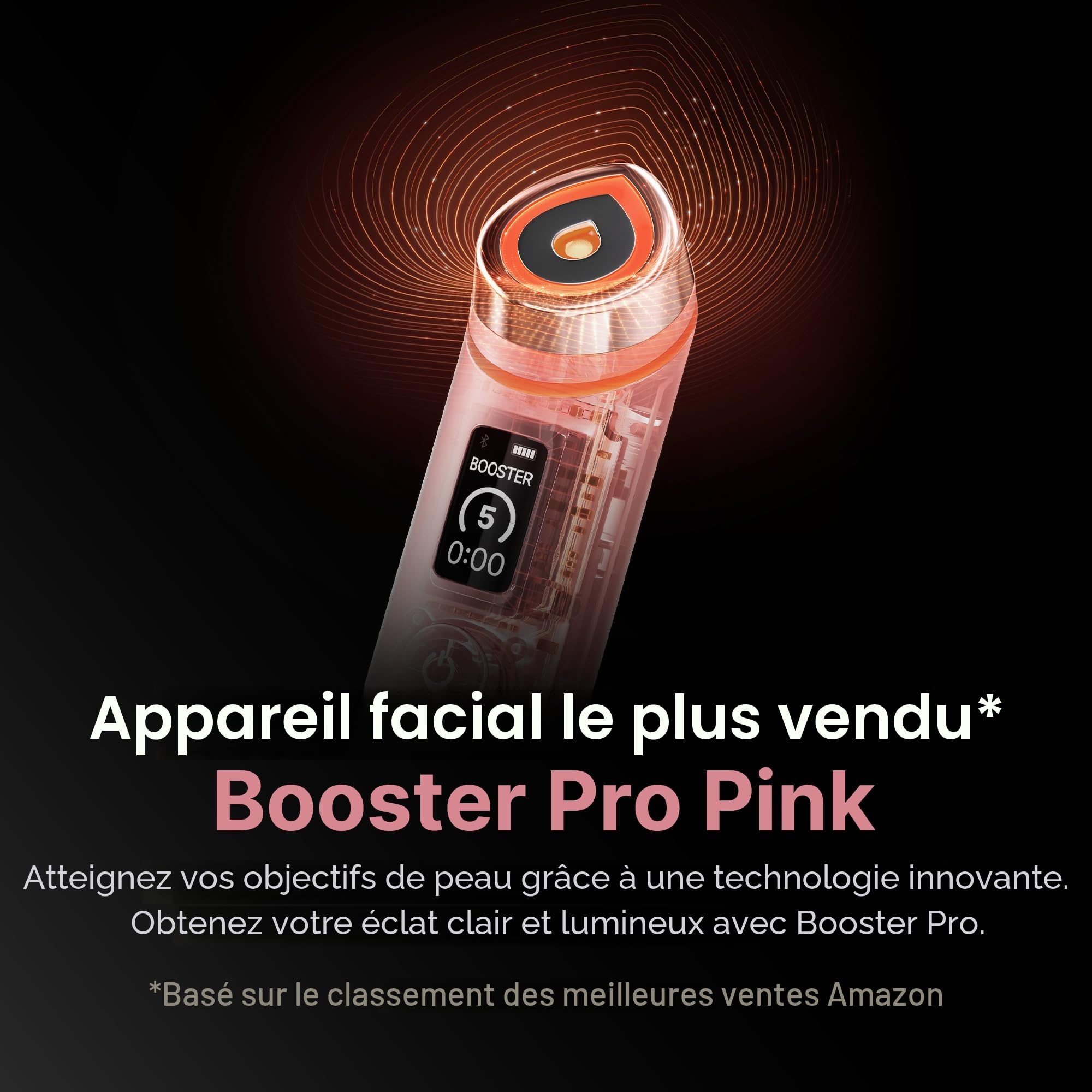 Medicube AGE-R Booster Pro appareil visage rose 6-en-1 glow