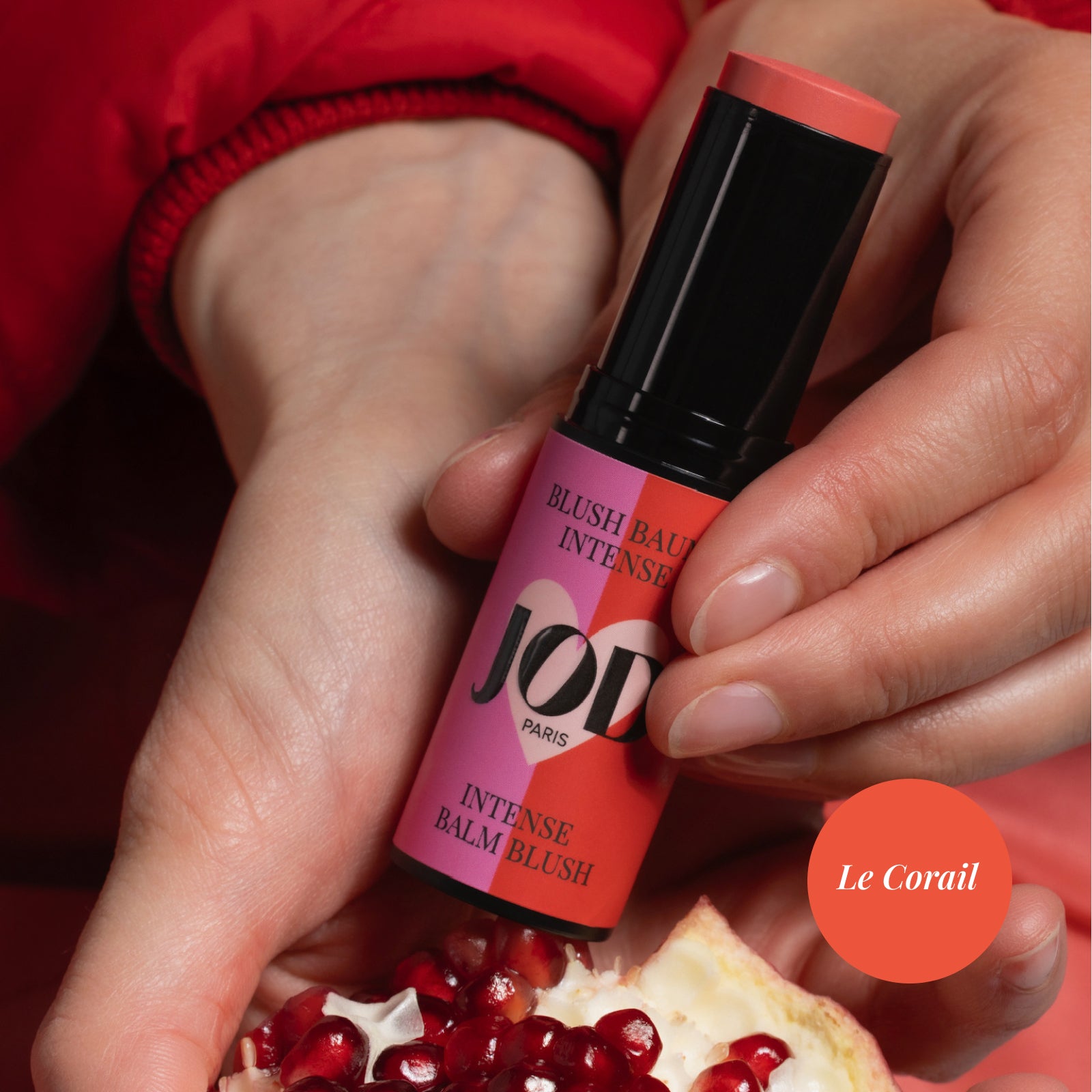 JOD Maquillage-Soin Blush Baume Intense fard joues Le Rose 8g