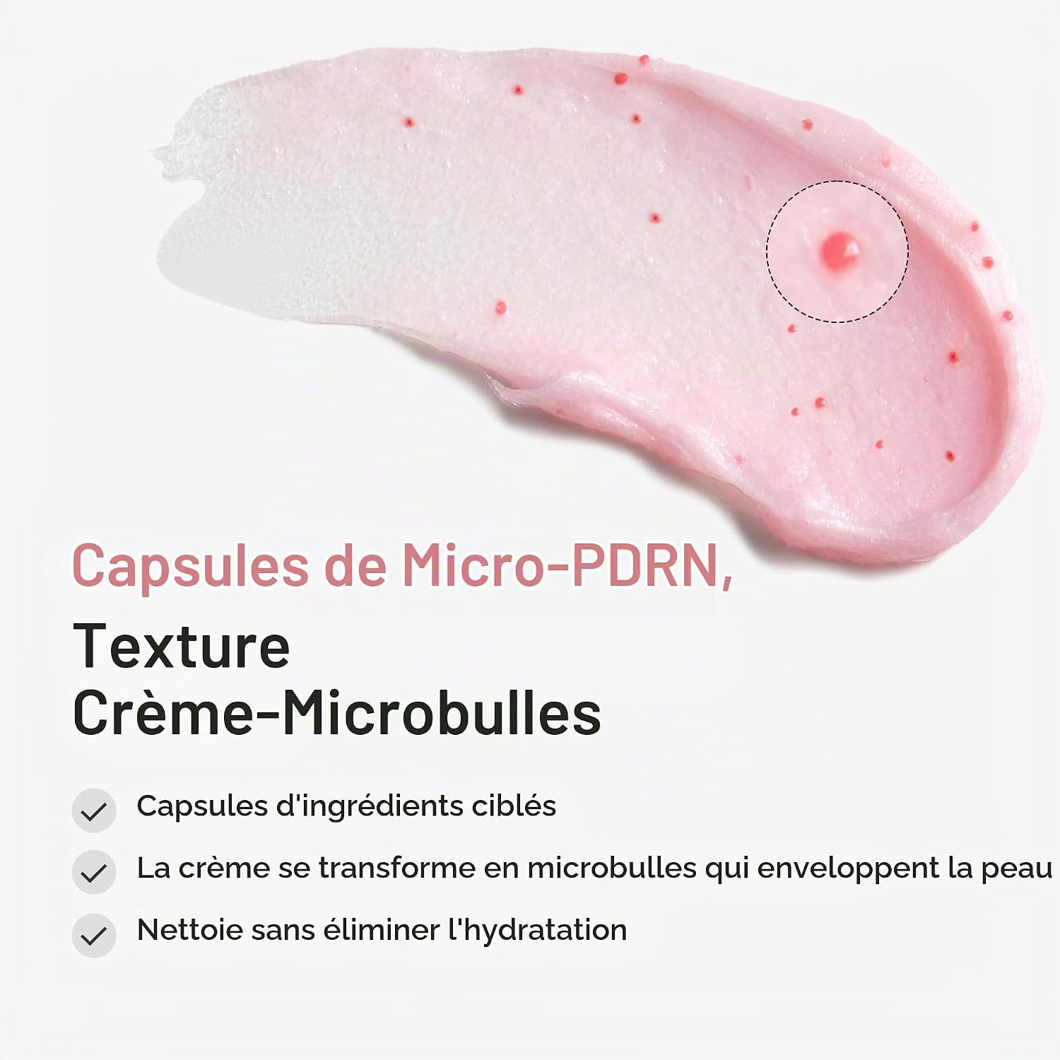 Medicube PDRN Pink Capsule Mousse Nettoyante Visage Éclat