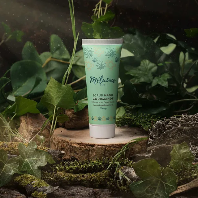 Mélusine Soin Visage Scrub Chanvre Pain d'Épices anti-imperfections