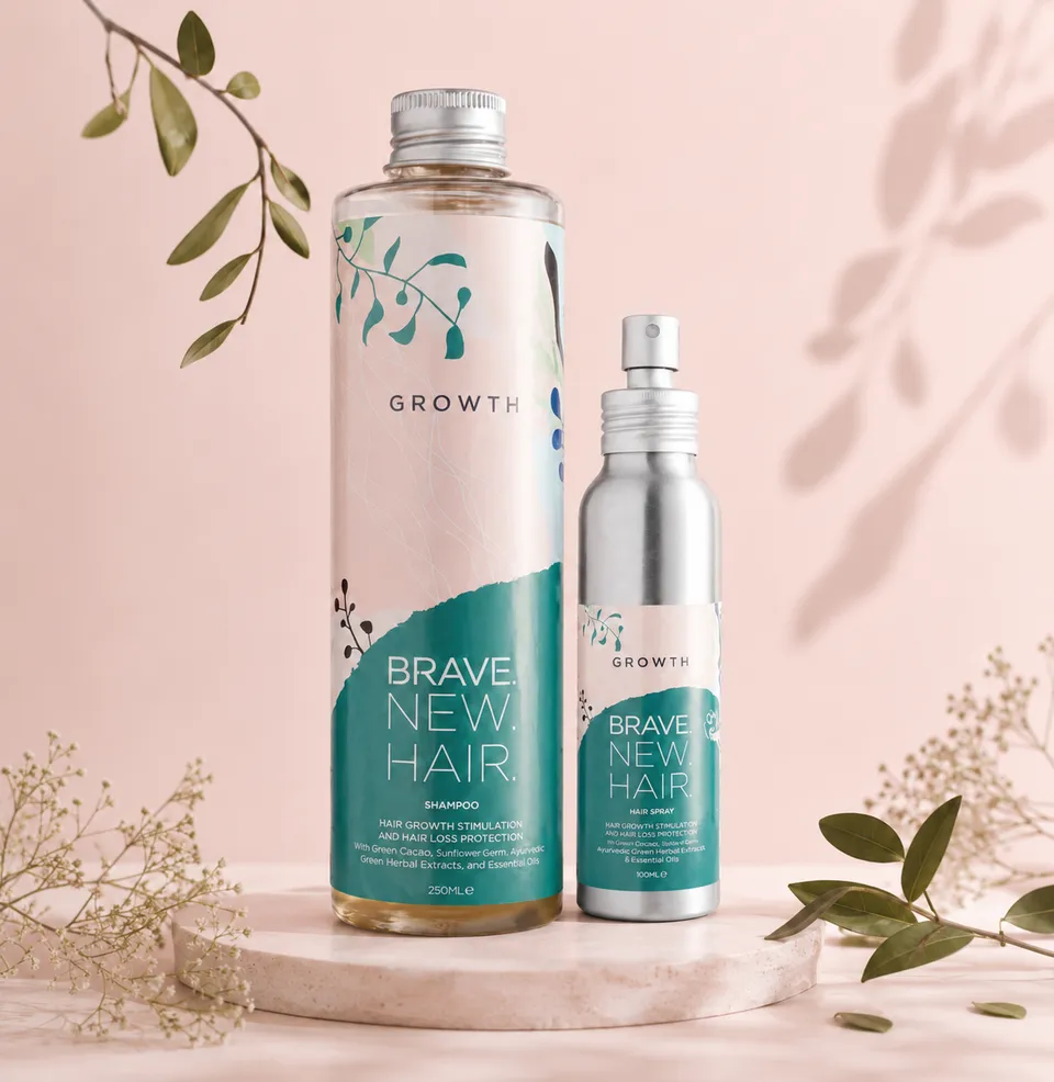 Brave New Hair SETS Set Growth shampoing chute + spray 250ml