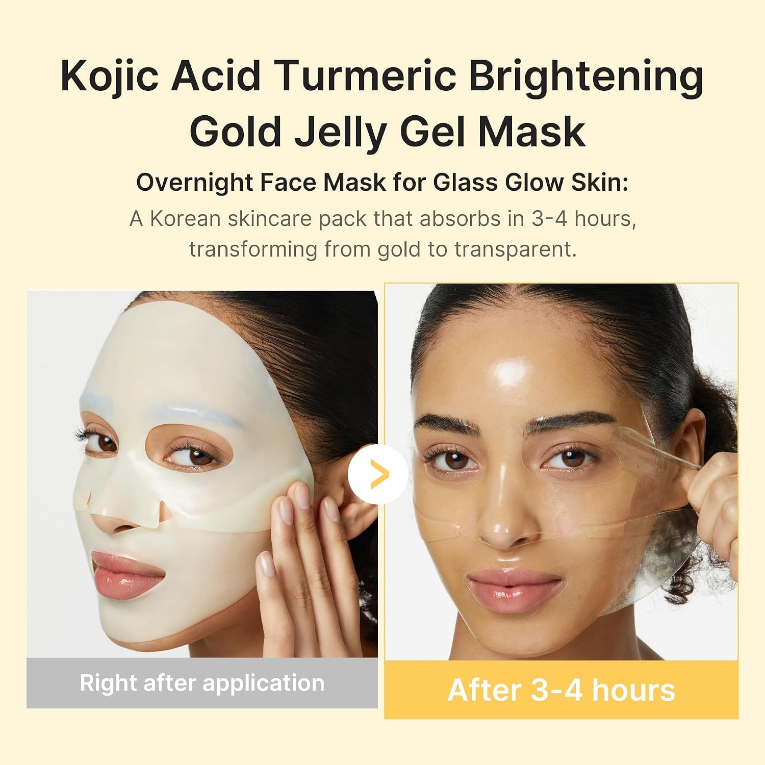 Medicube Kojic Acid masque gel jelly curcuma 4 pcs sans parfum