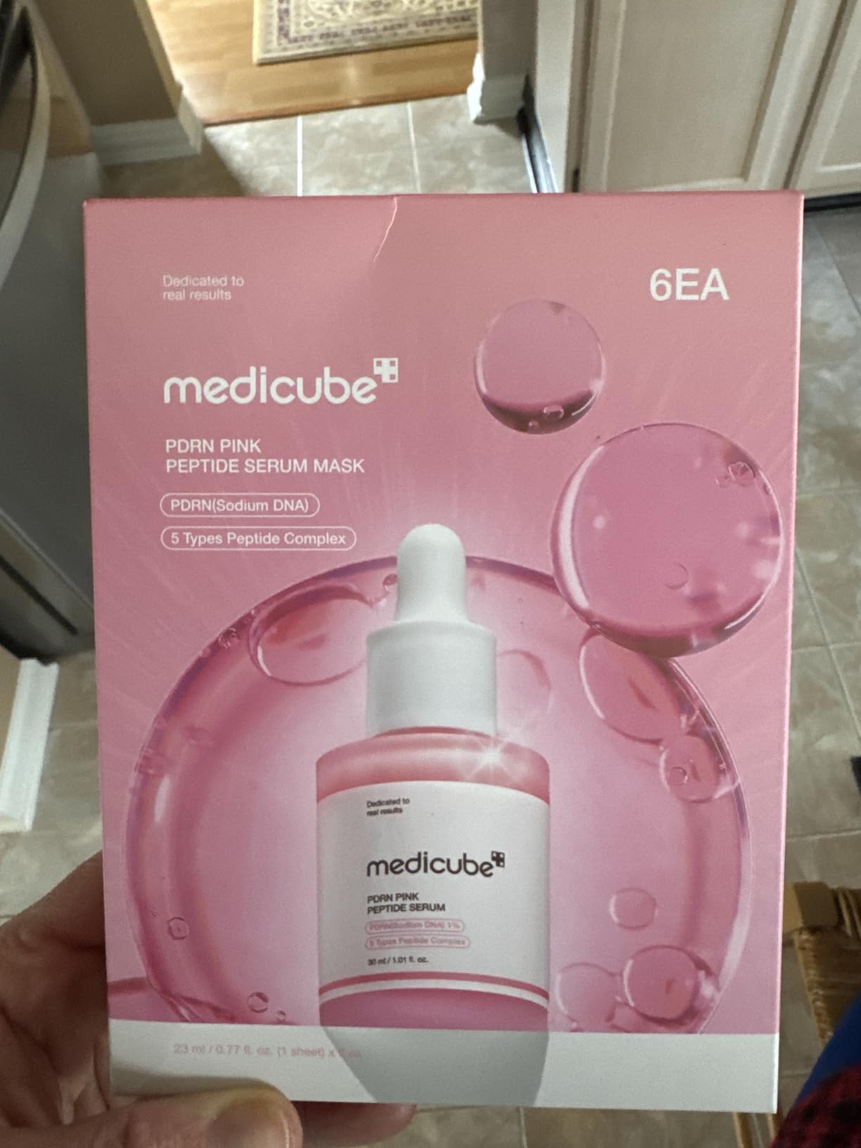Medicube PDRN Pink Peptide masque tissu éclat 6x23ml