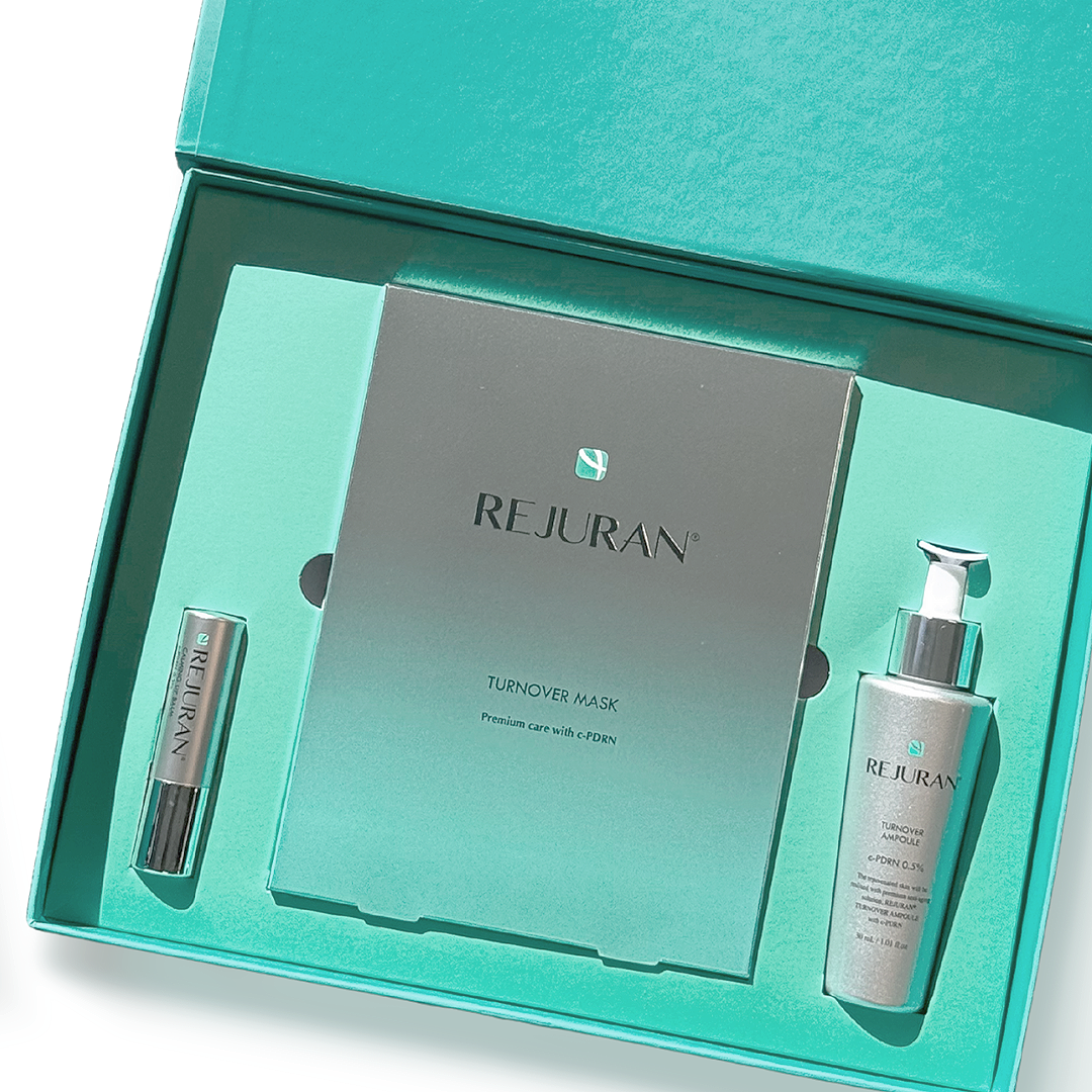 Rejuran The Glow Trio coffret éclat ampoule masque baume