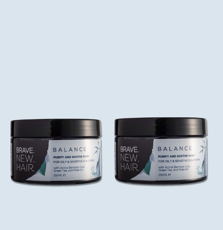 Brave New Hair Balance masque cheveux charbon bambou