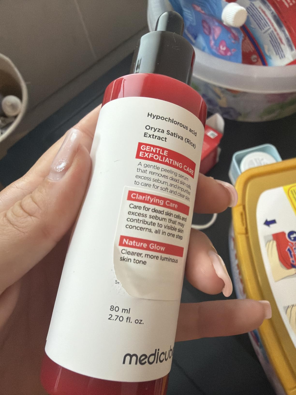Medicube Red peel shot acide hypochloreux exfoliant
