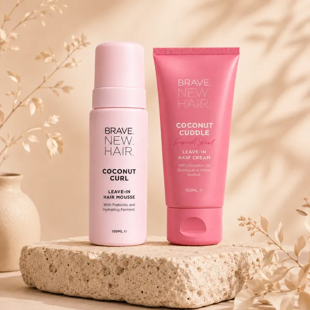 Brave New Hair Curls Duo soin cheveux bouclés coco 2x150ml