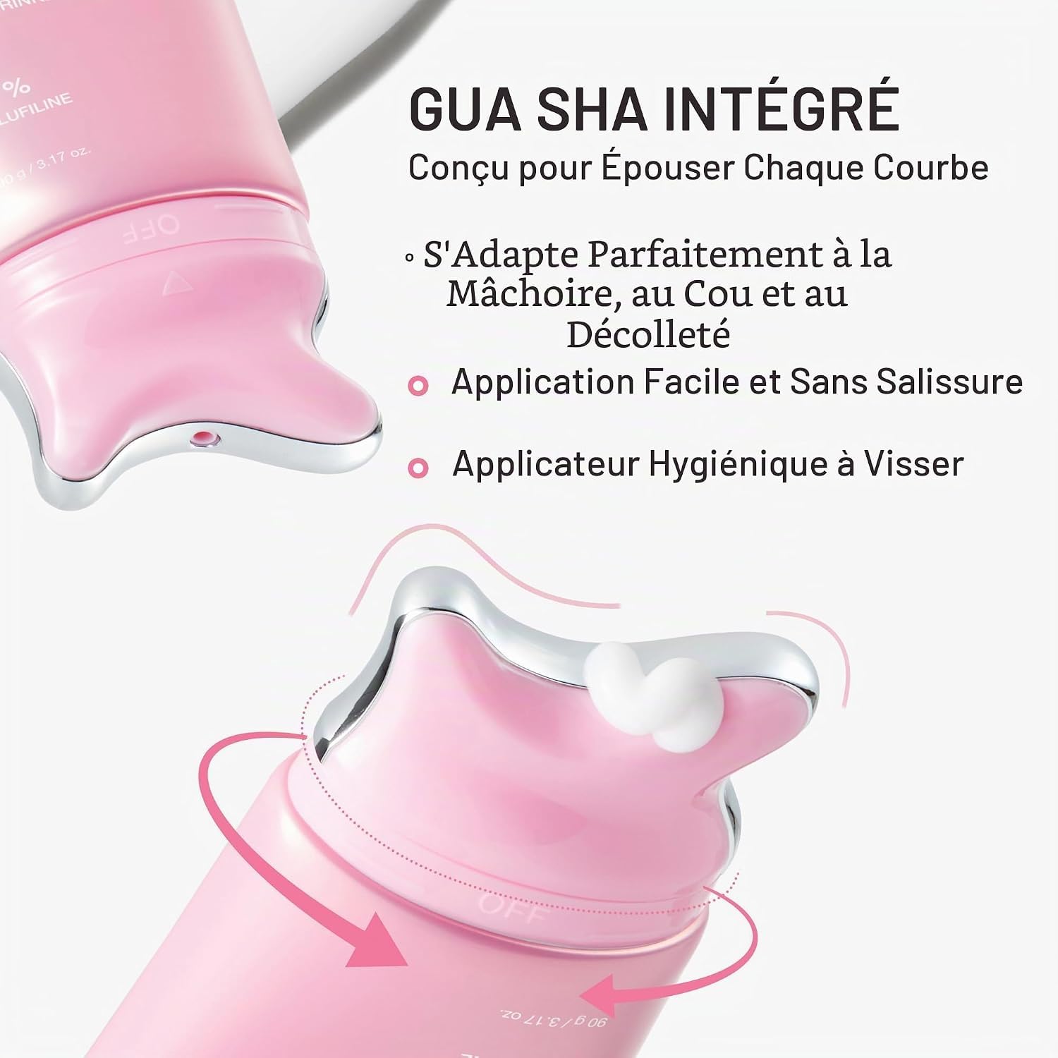 Medicube PDRN Pink crème cou collagène Guasha 90 g fermeté