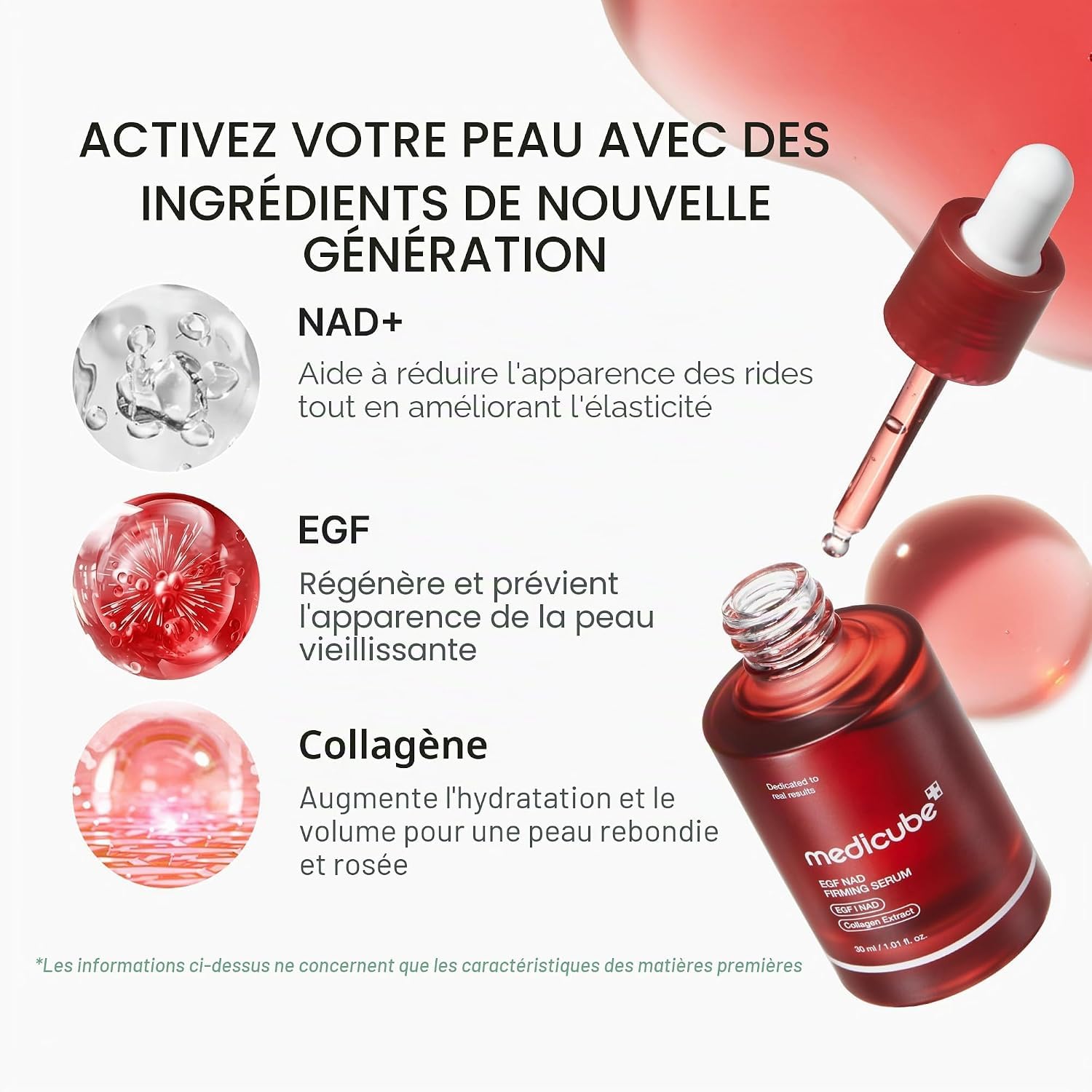 Medicube Deep Reviving Sérum 30 ml NAD EGF fermeté