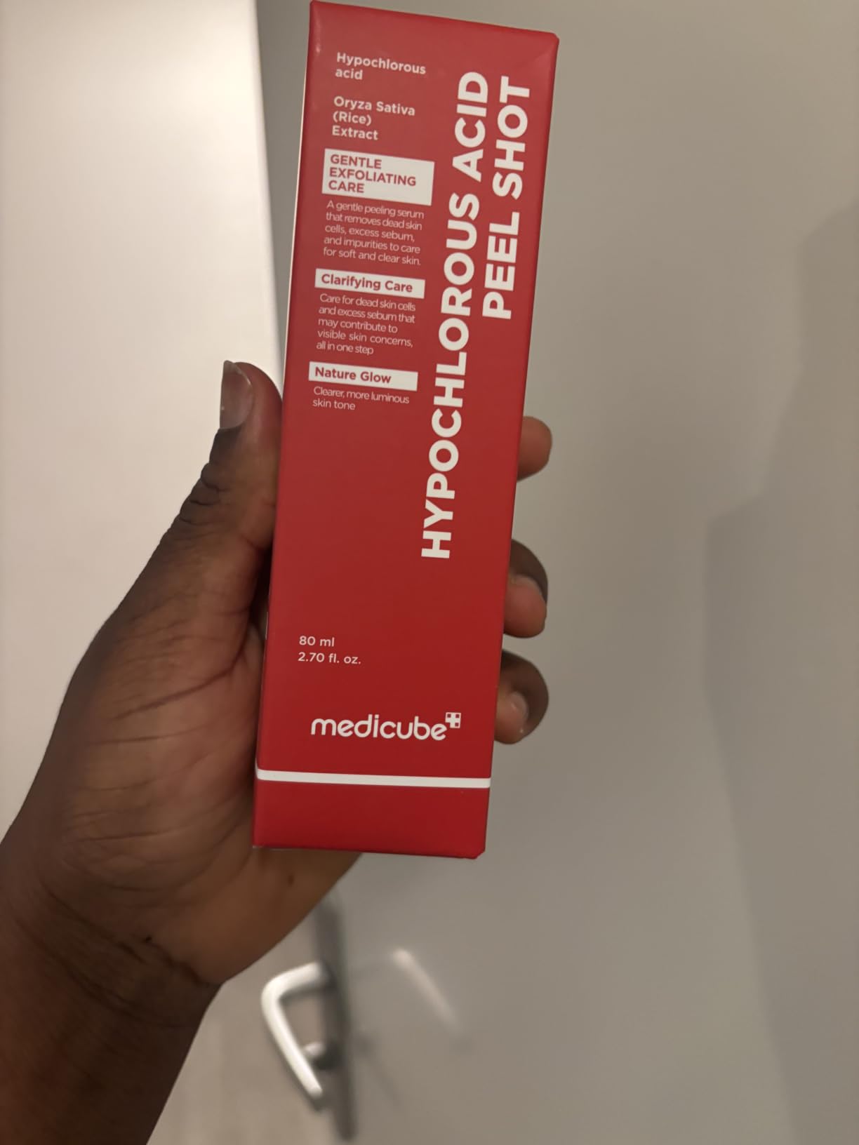 Medicube Red peel shot acide hypochloreux exfoliant