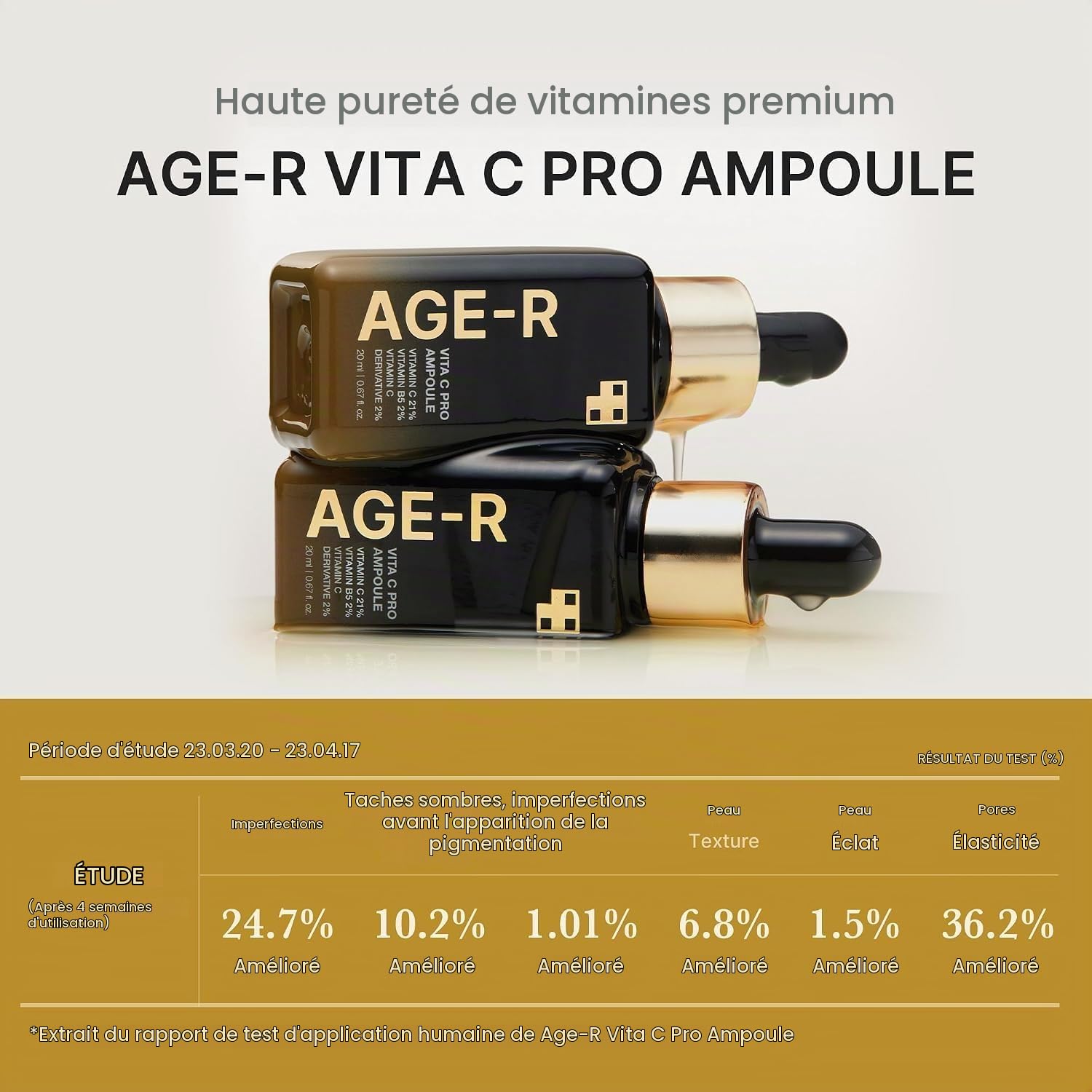 Medicube Age-R Vita C Pro Ampoule sérum vitamine C éclat