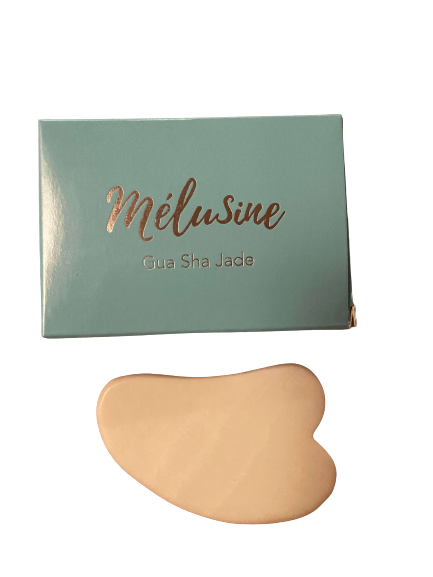 Mélusine Accessoires gua sha visage jade blanc pierre naturelle