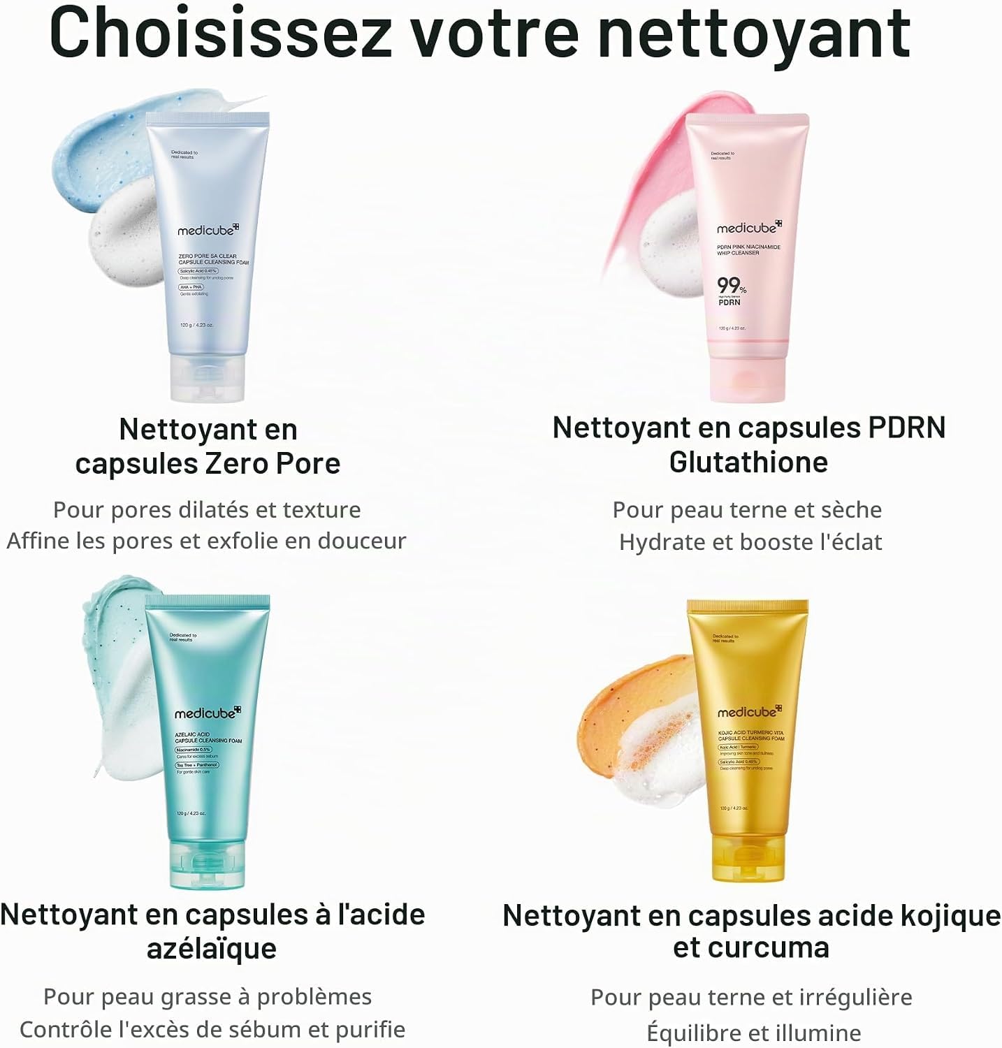 Medicube PDRN Pink Capsule Mousse Nettoyante Visage Éclat