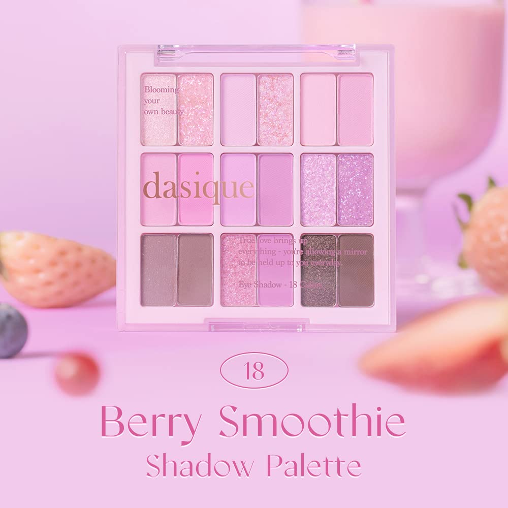 Dasique Eye palette fards paupières 18 Berry Smoothie mat