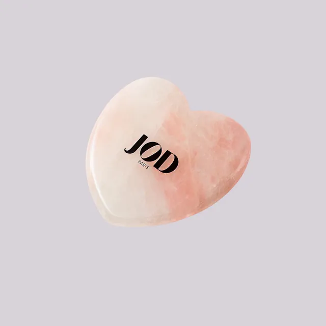 JOD Soins Experts Cœur de Pierre Gua Sha Quartz Rose