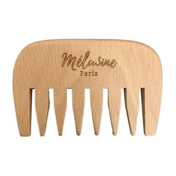 Mélusine Accessoires Peigne cheveux bouclés bois larges dents