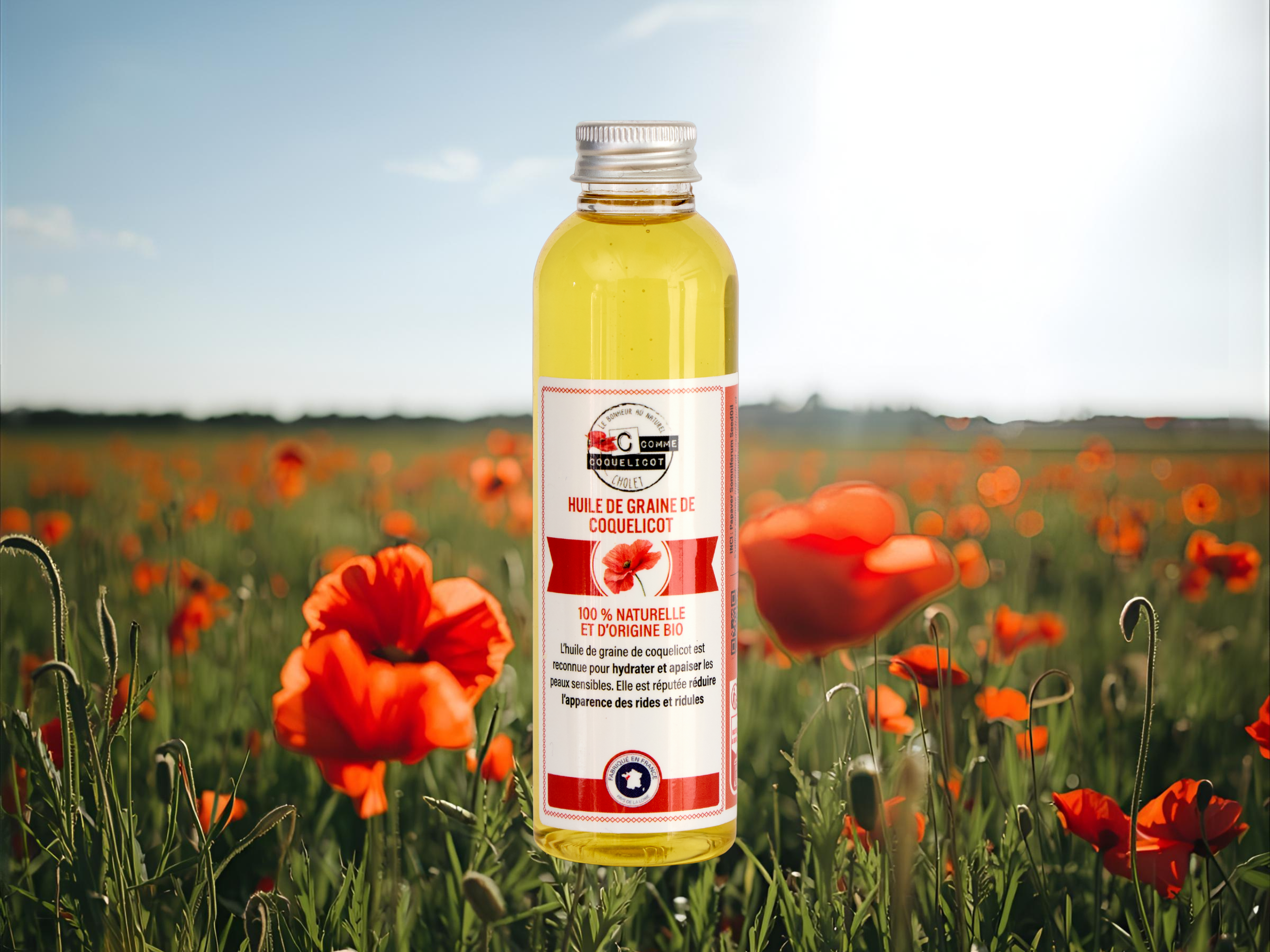 C Comme Coquelicot Huiles huile coquelicot 150 ml peau mature