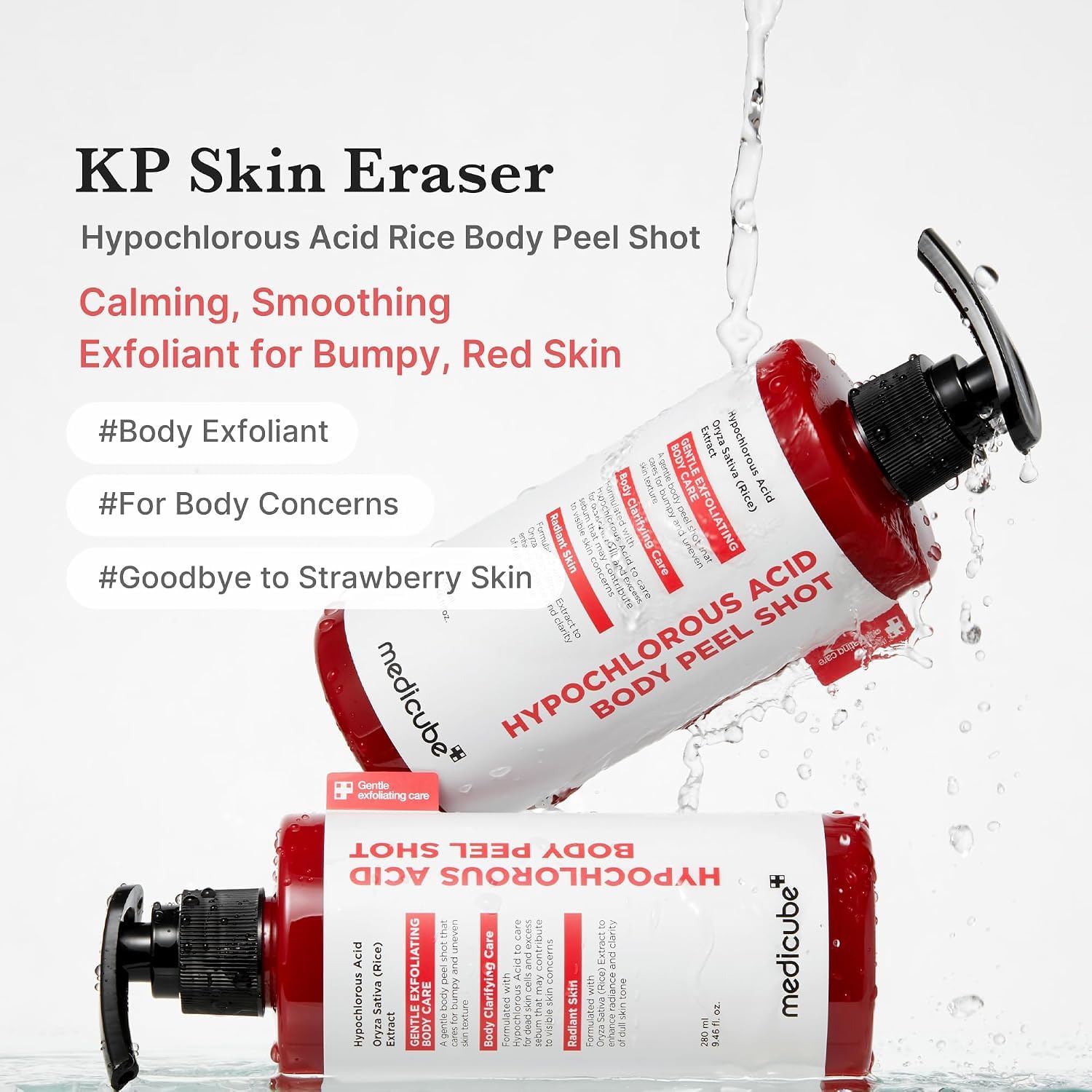 Medicube Red Body Peel Shot Peeling Corps acide hypochloreux