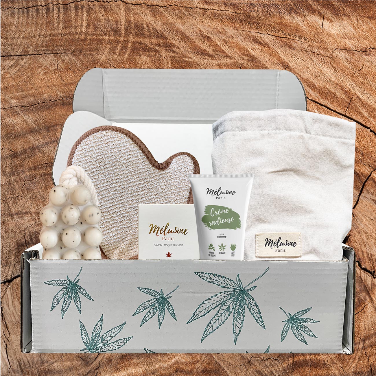 Mélusine Coffrets cadeaux Top Fête des Pères coffret homme chanvre