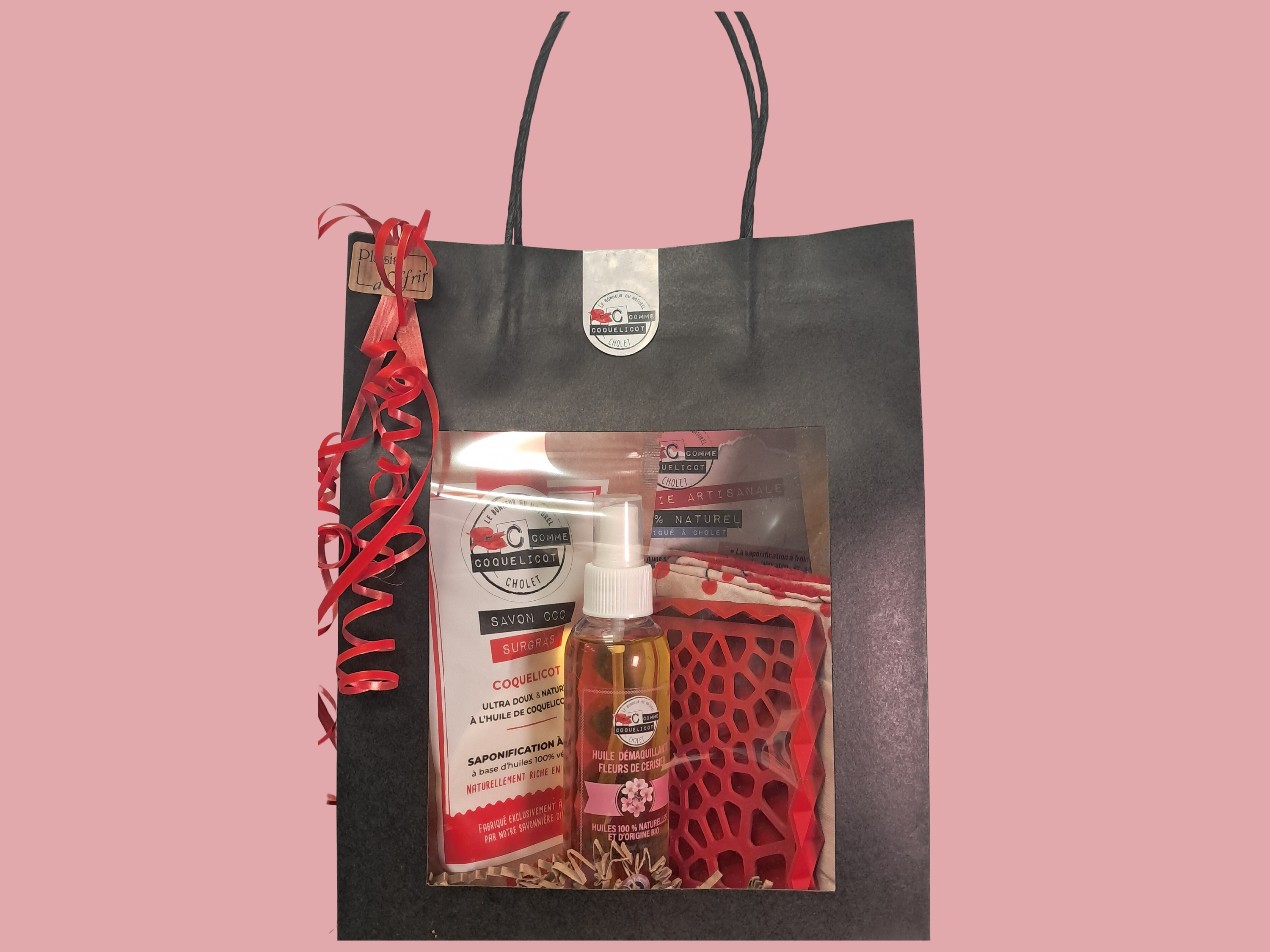 C Comme Coquelicot Coffrets Douceur Fleurie coffret démaquillant cerisier
