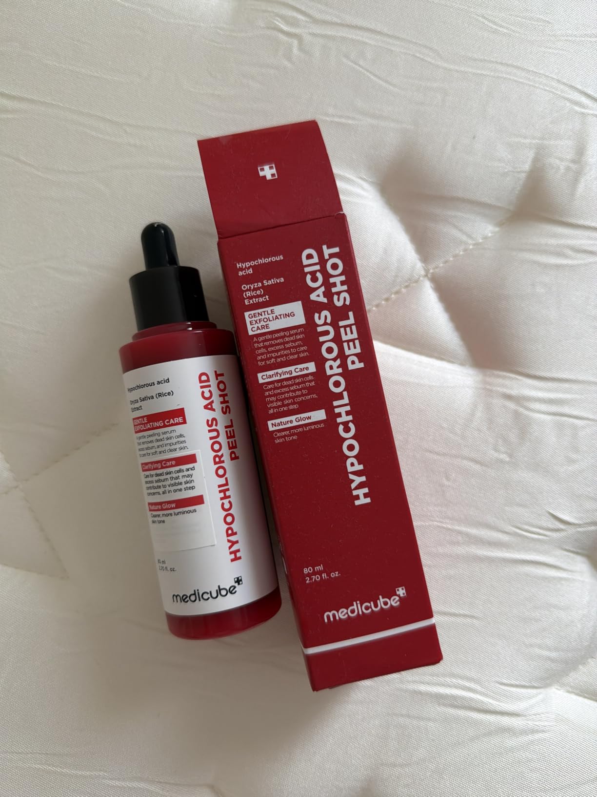 Medicube Red peel shot acide hypochloreux exfoliant