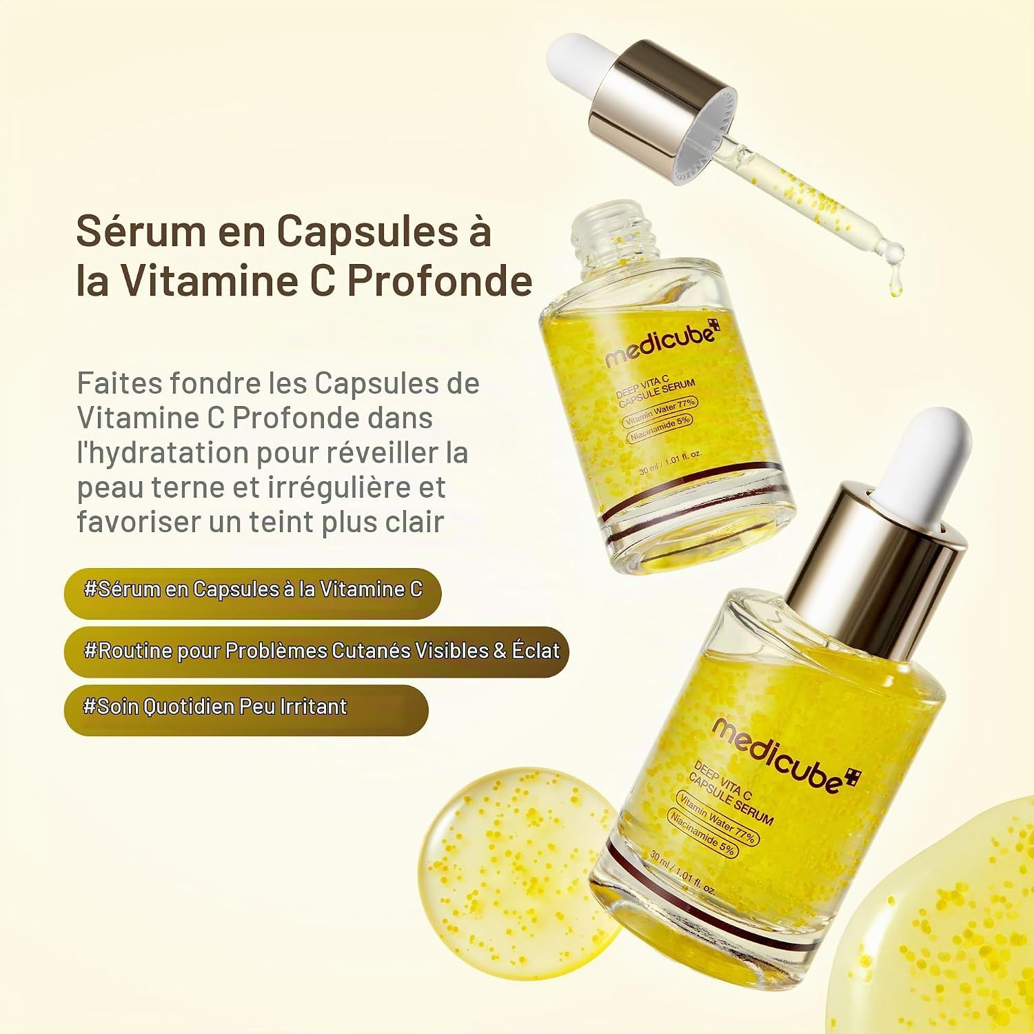 Medicube Deep Vita C sérum capsules vitamine C 30 ml
