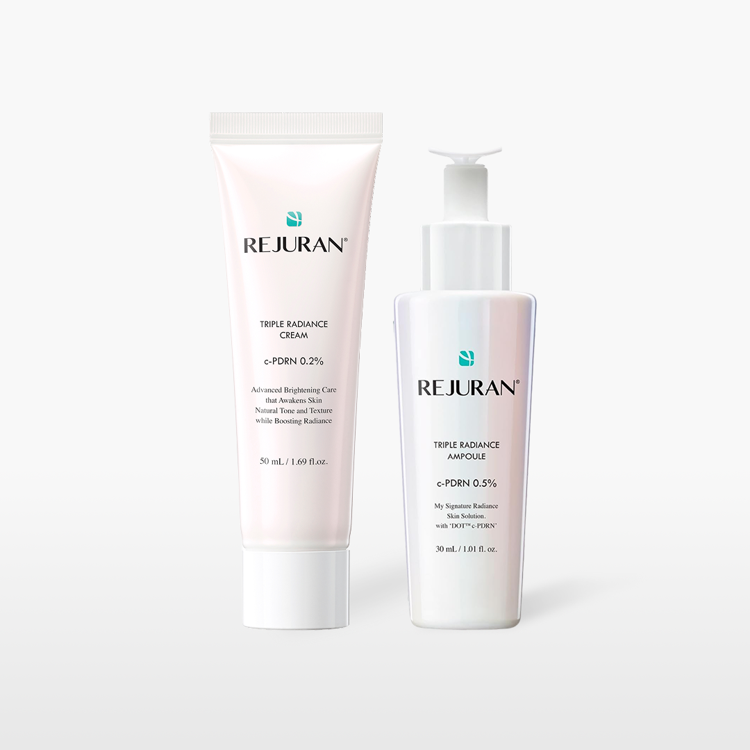 Rejuran Triple Radiance duo visage ampoule + crème éclat