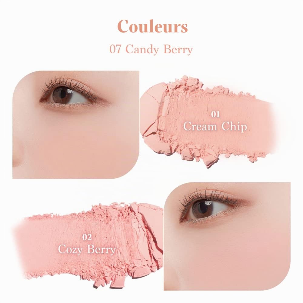 Dasique Mood Cheek 07 Candy Berry blush poudre fraîcheur