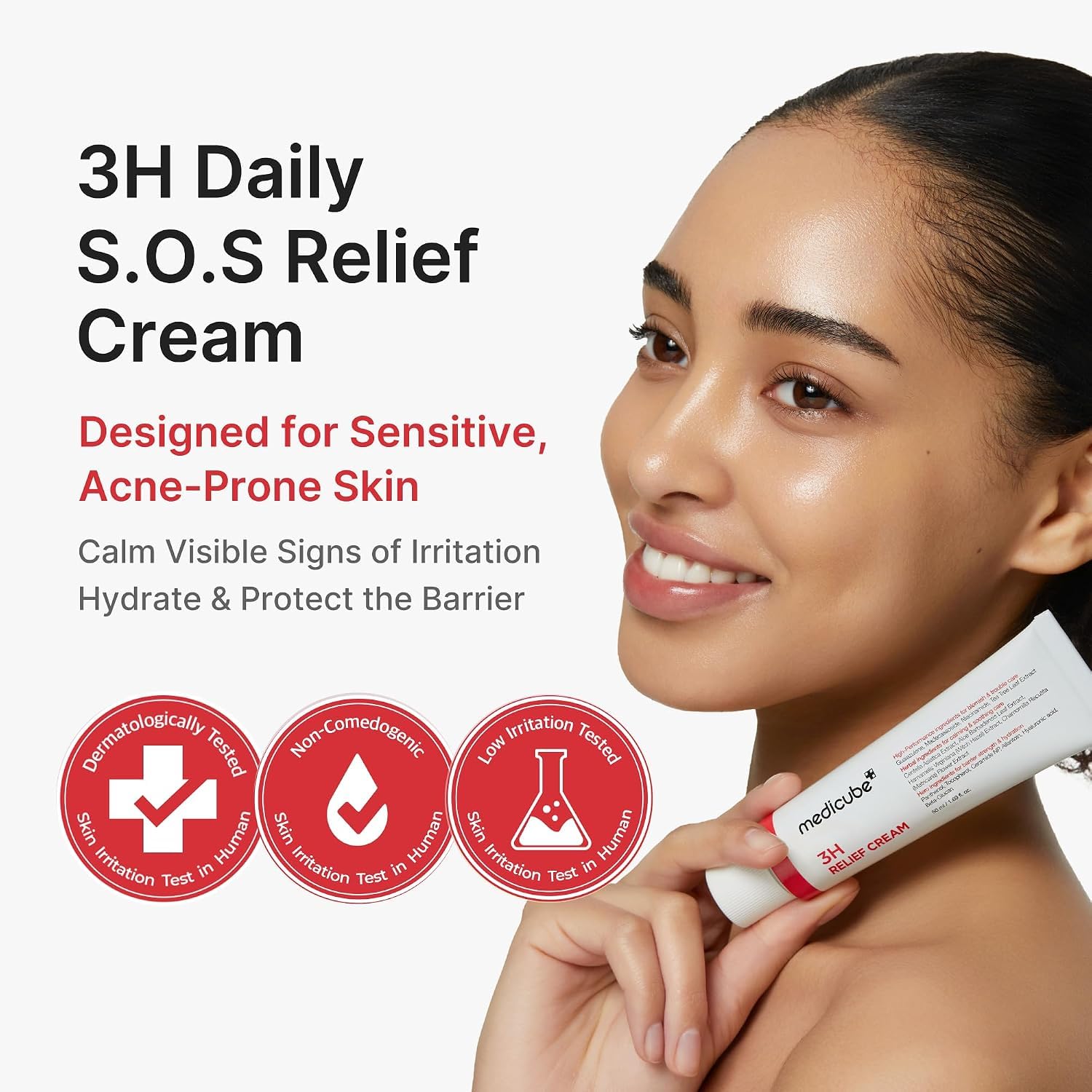 Medicube Super Cica 3H Daily Relief crème visage apaisante céramide