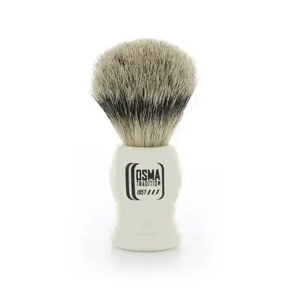 C Comme Coquelicot Blaireau Rasage poils naturels silvertip
