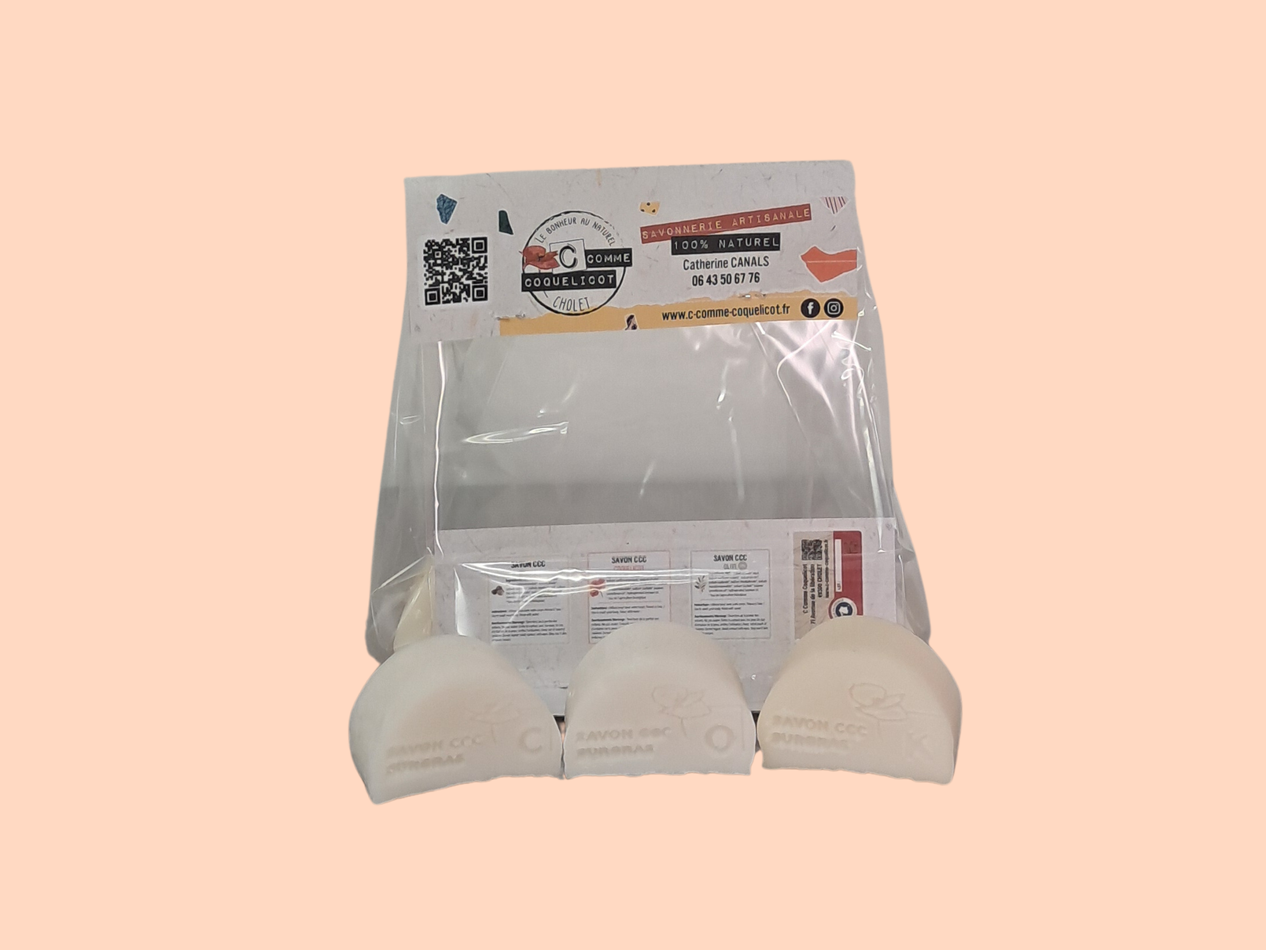 C Comme Coquelicot Coffrets Trio mini savon coffret 3x40 g