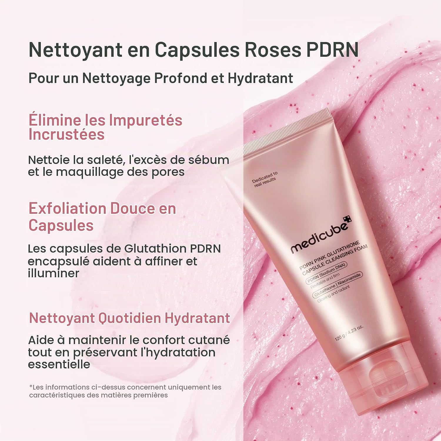 Medicube PDRN Pink Capsule Mousse Nettoyante Visage Éclat