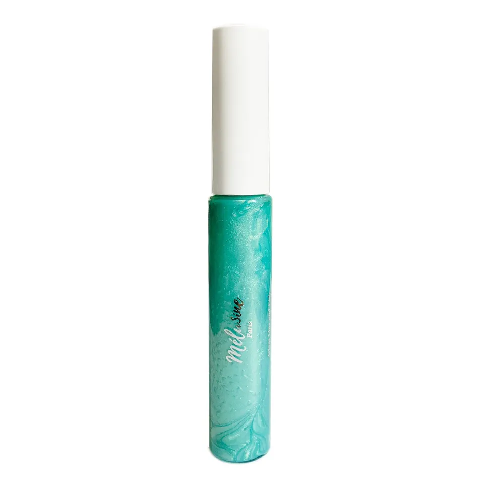 Mélusine Maquillage gloss transparent Mermaid lèvres yeux